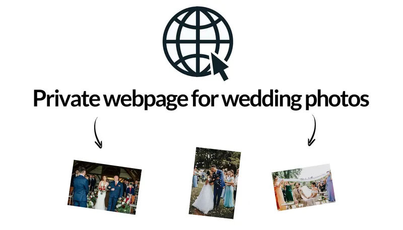 private webpage for wedding pictures